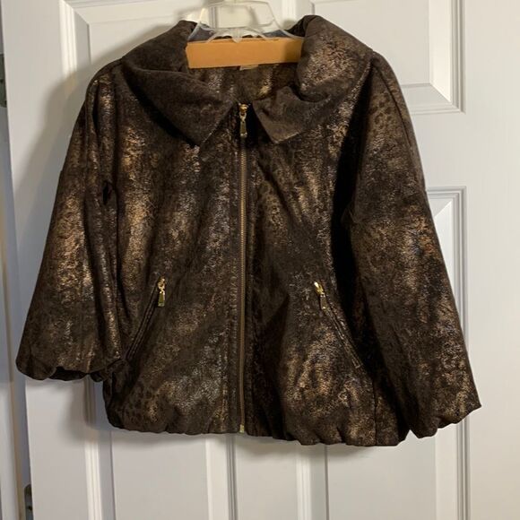 PETER NYGARD Size 4 designer jacket top.  Wear with or without a blouse under - Picture 1 of 11